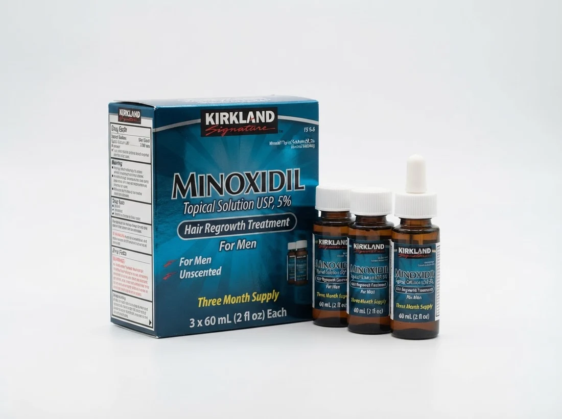 Minoxidil Kirkland — embalagem original